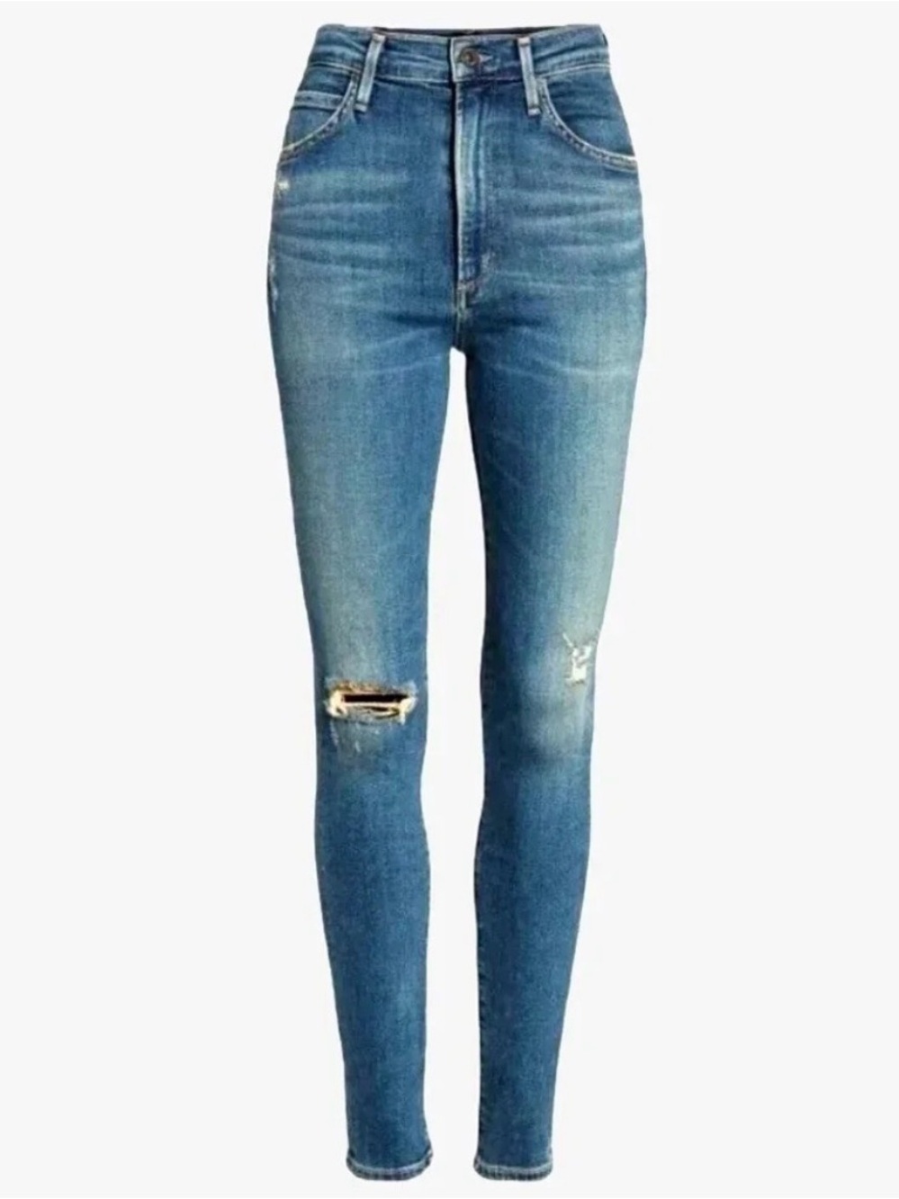 Citizens of Humanity Chrissy uber high rise distressed jeans | size 25